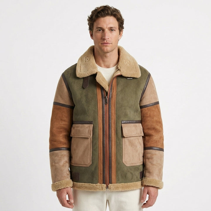 Structured Winter Jacket with Zipper Closure
