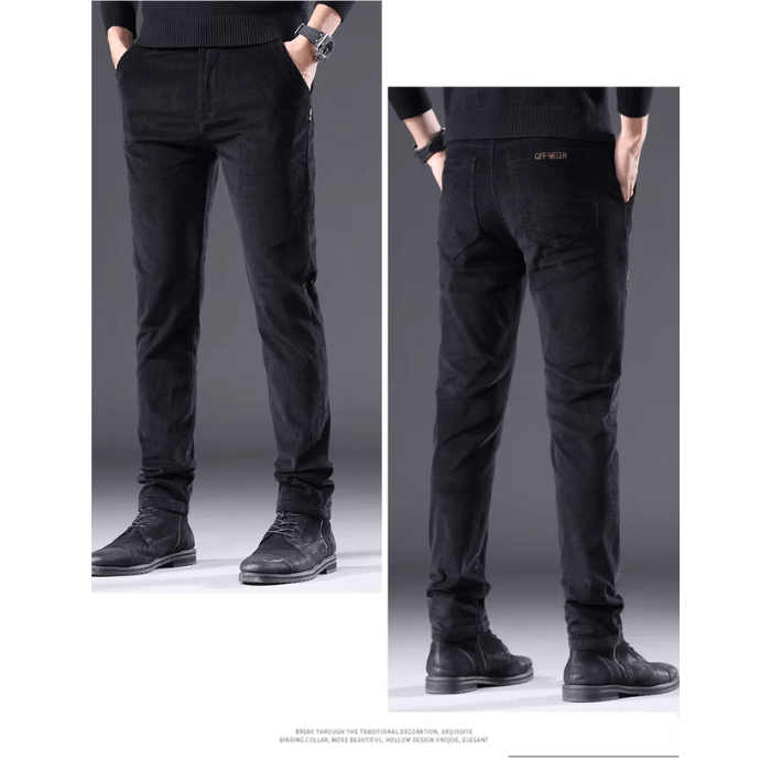 Men's Fleece Corduroy Winter Pants