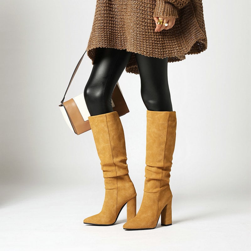 High Boots for Women with Thick Heel - Torhild
