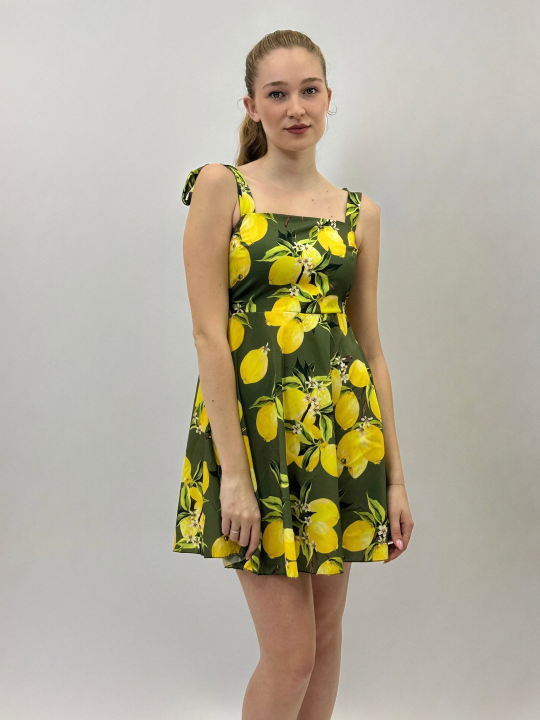 Kirsten™  |  Short Dress Lemon Print