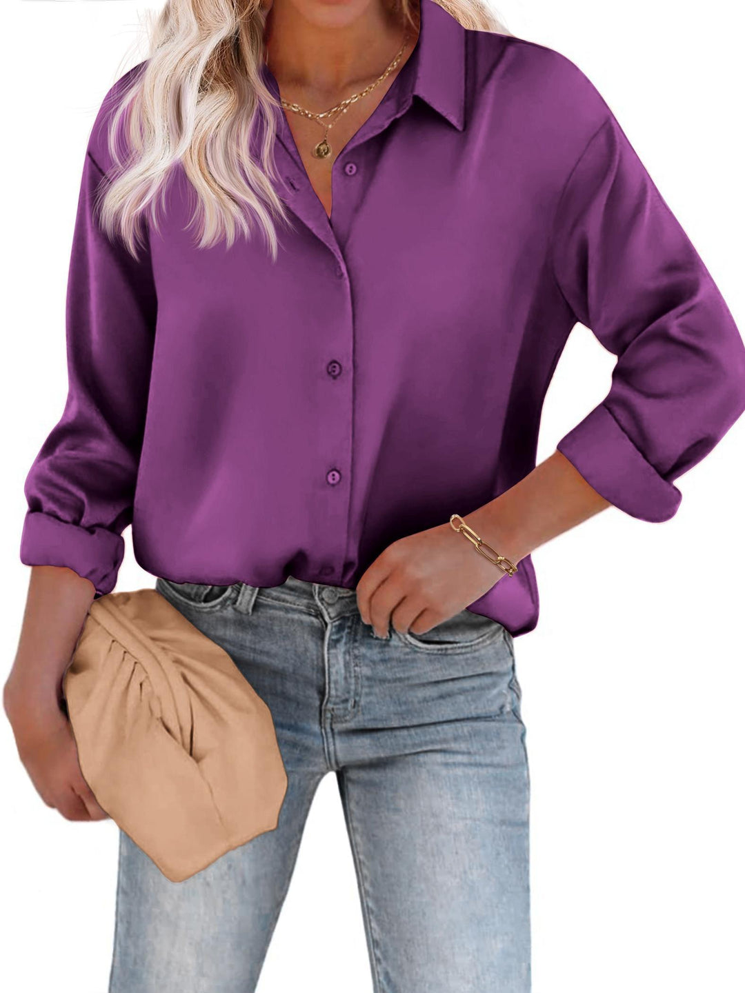 Noelia | Relaxed and Elegant Shirt Blouse with Buttons