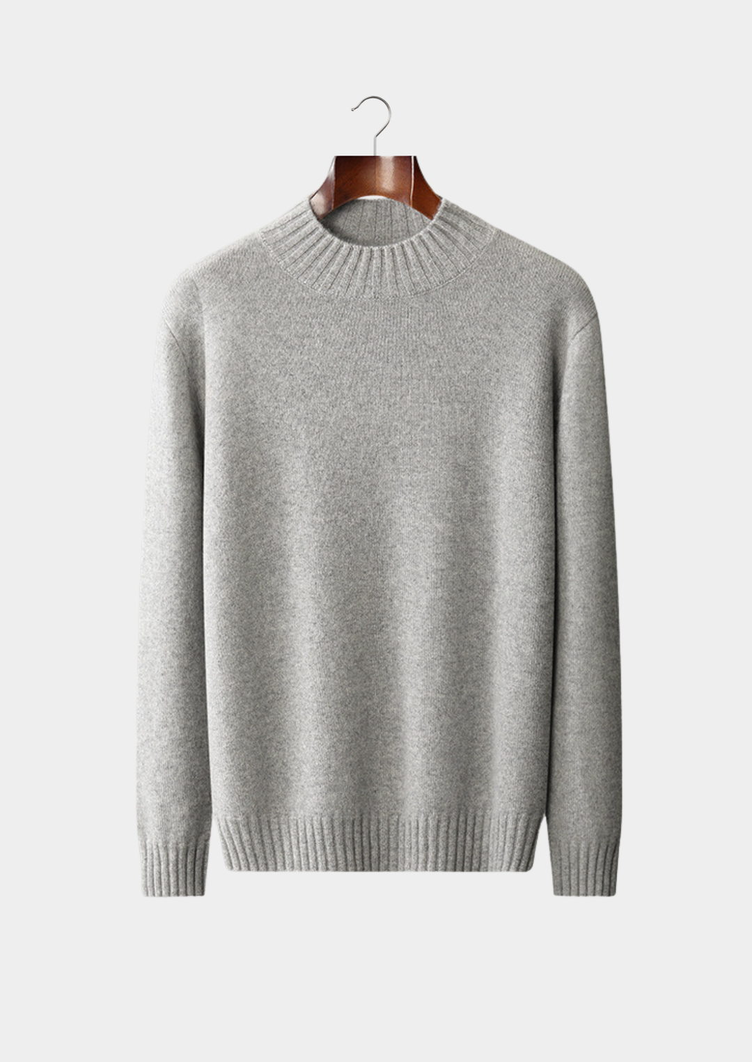 Emma & Rose cashmere mockneck sweater — premium winter knitwear