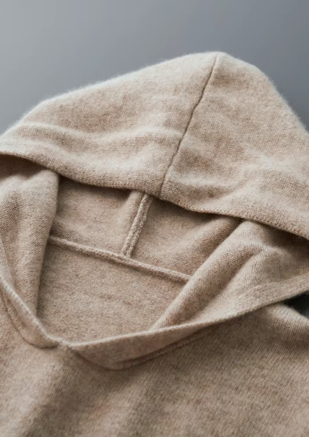 Emma & Rose cashmere essential hoodie — premium knitwear