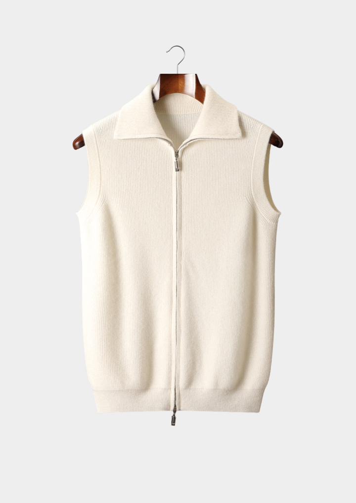 Emma & Rose cashmere bodywarmer vest — premium knitwear