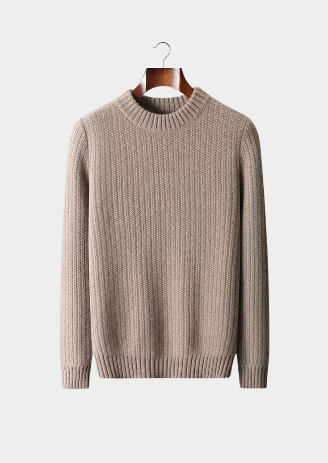 Emma & Rose heavyweight cashmere crewneck sweater — premium winter knitwear