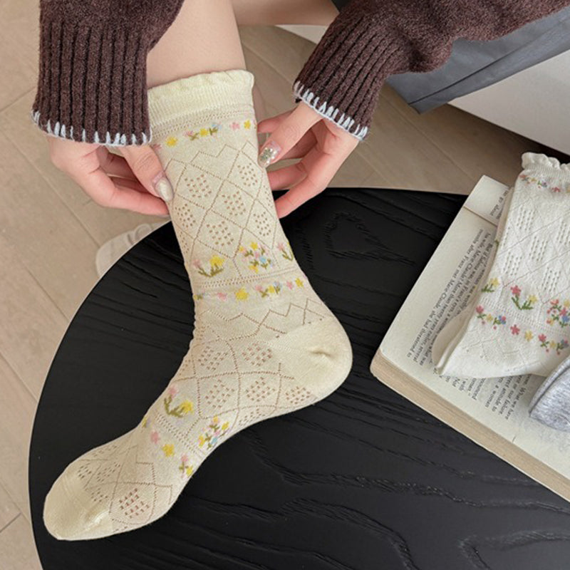 Casual Floral Socks