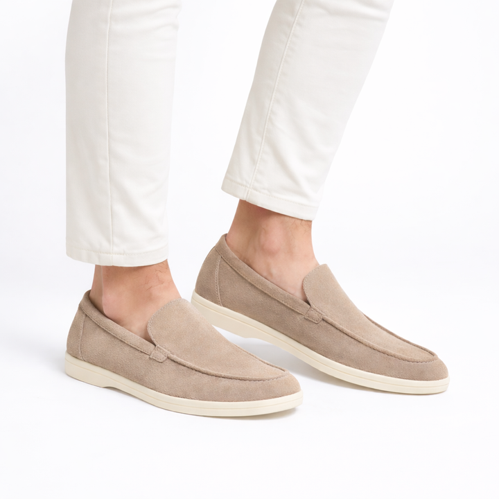 Leandro Soft Suede Loafers - Elena Harper
