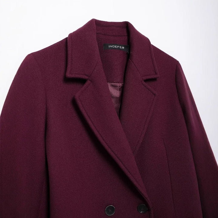 Seasonal Double-Breasted Coat for Women Eline, view 4 - Elena Harper