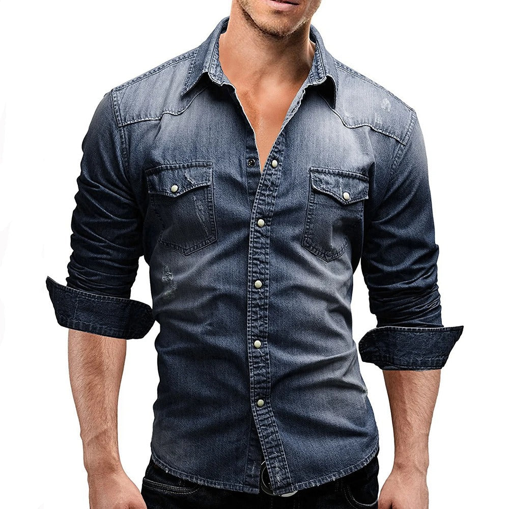 Erich | Men's Casual Button-Front Pocket Shirt