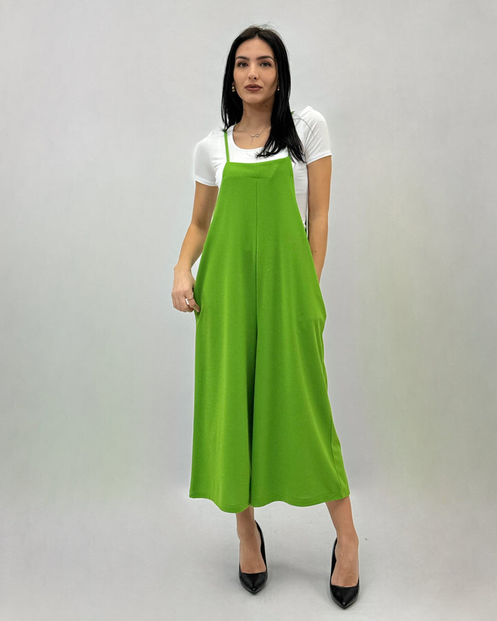 Yvette™  |  Sleeveless Wide Leg Dungarees