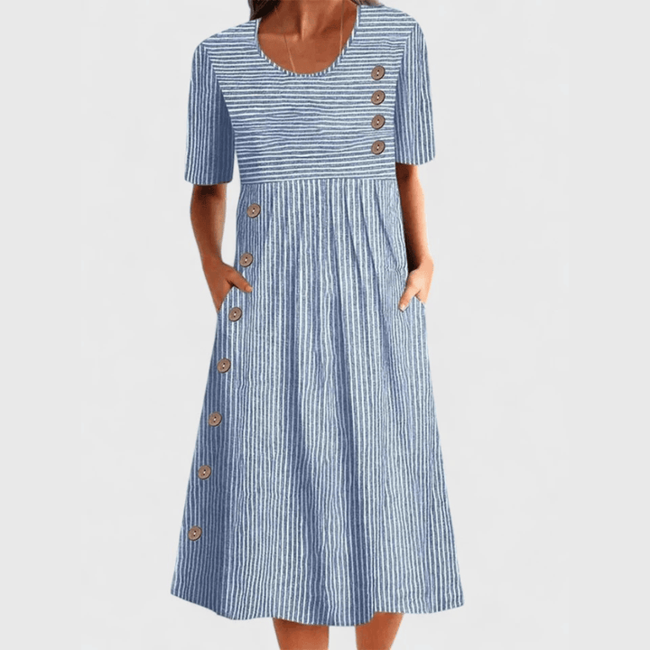 Wanda™  |  Striped Midi Dress
