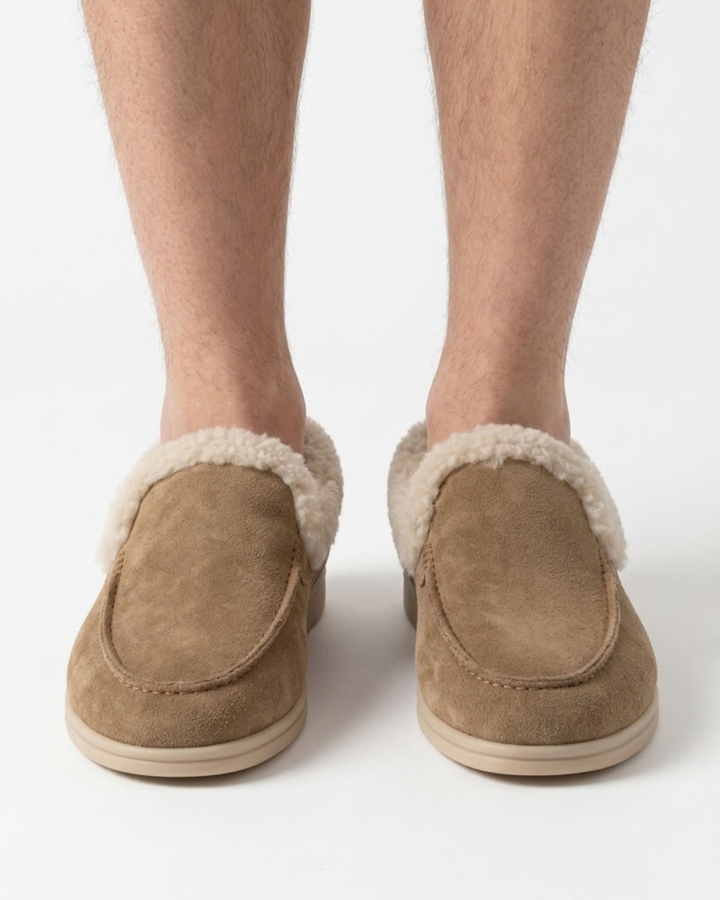 Fur-Lined Moccasins for Men