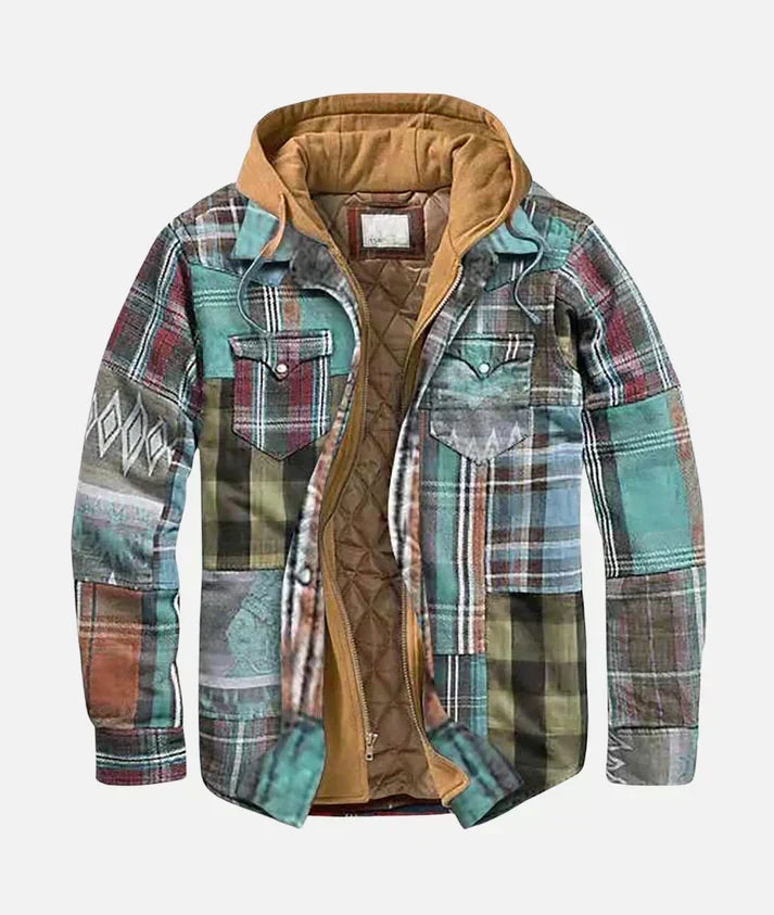 LAURENT MONACO | PATCHWORK CHECKED JACKET