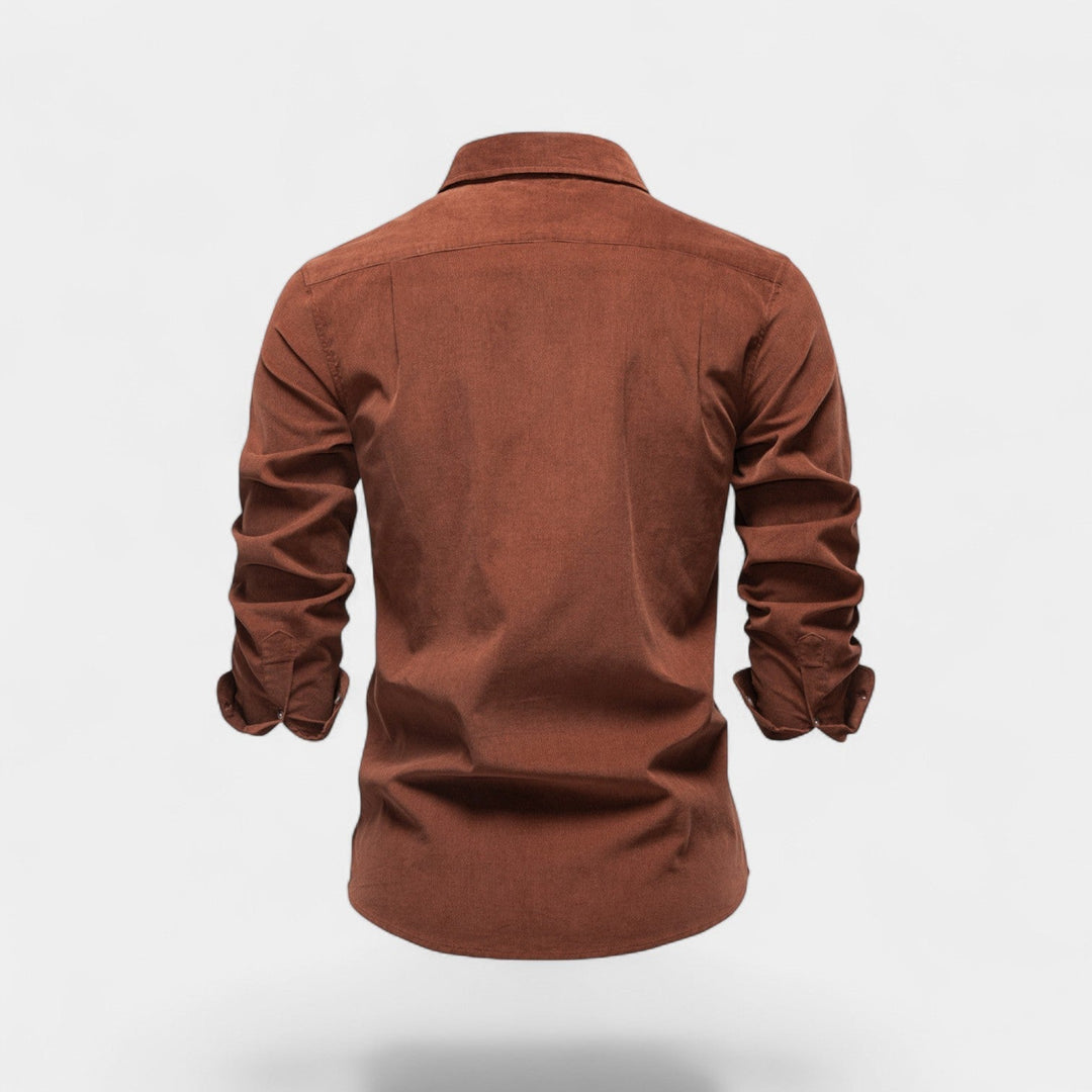 MEN'S CORDUROY SHIRT WITH LONG SLEEVES