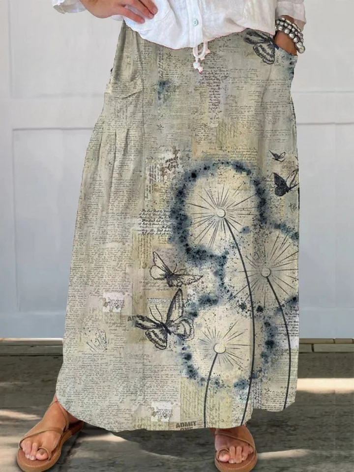 Skirt with Wildflower Pockets