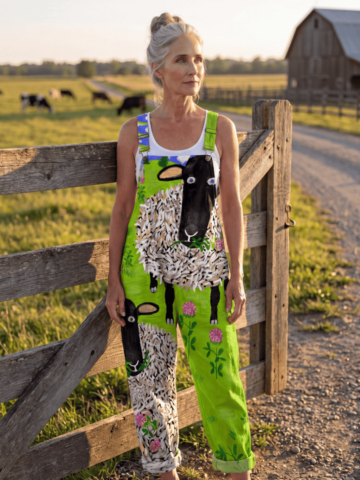 Reef™ warm-knit print jumpsuit by Emma & Rose Cape Town, featuring cozy fabric and stylish design, shown on a model.