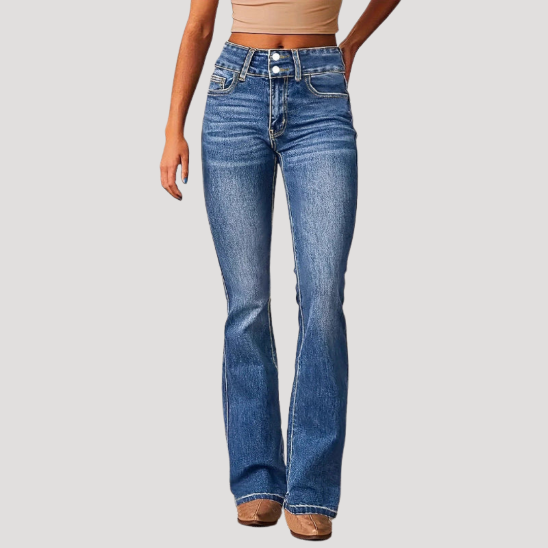 High-Waisted Bootcut Jeans for Women