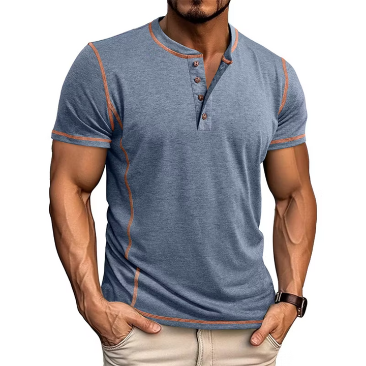 LAURENT MONACO | HENLEY T-SHIRT FOR MEN