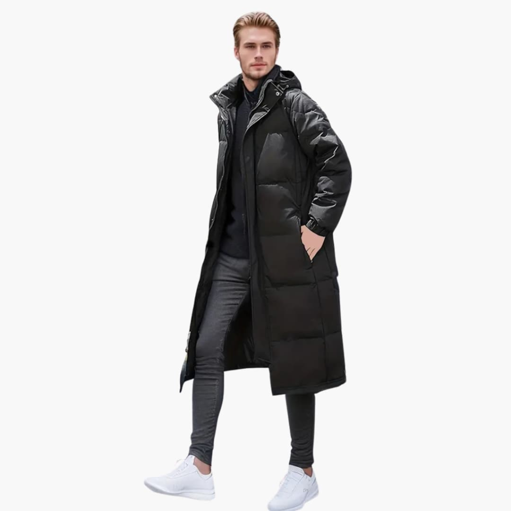Men's Padded Jacket for Winter with Full Zipper
