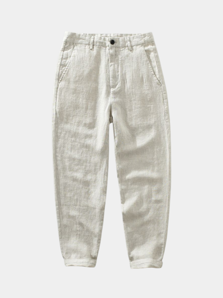 LAURENT MONACO | STRAIGHT LINEN PANTS