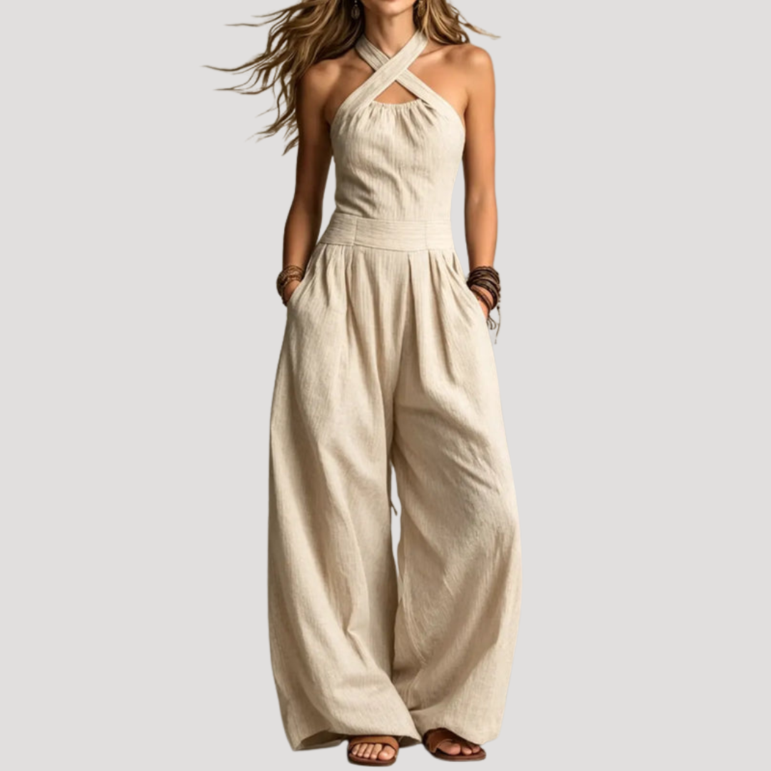 Elegant Women's Halter Neck Jumpsuit