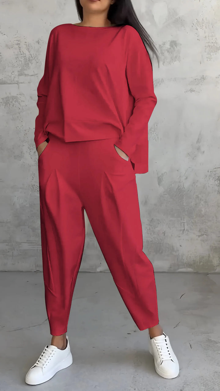 2-piece Women's Autumn Leisure Set Liora, view 4 - Elena Harper