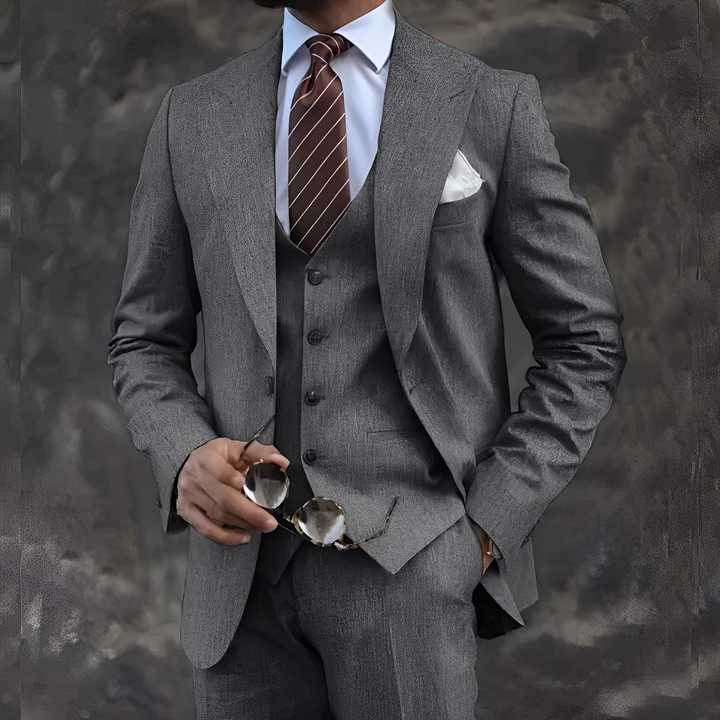 Elwyn Elegant Three-Piece Suit Set, view 2 - Elena Harper