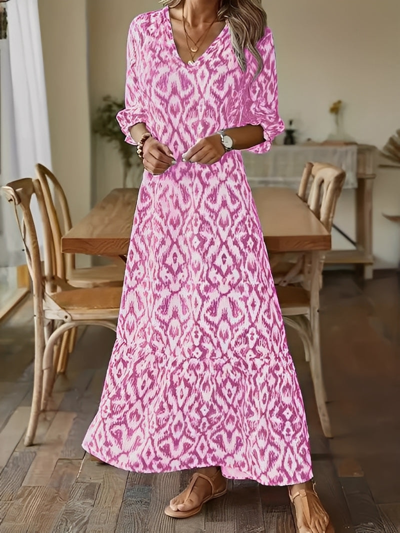 Alexia Elegant Long Sleeve Maxi Dress for Women, view 5 - Elena Harper