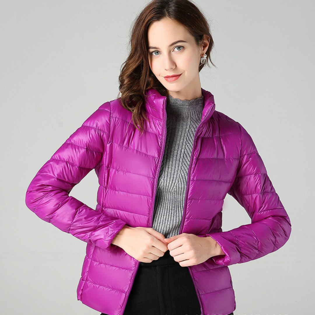 Myra™ | Ultralight Down Jacket with Refined Pleats