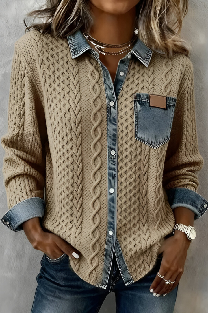 Selo™ | Comfortable Denim Blouse