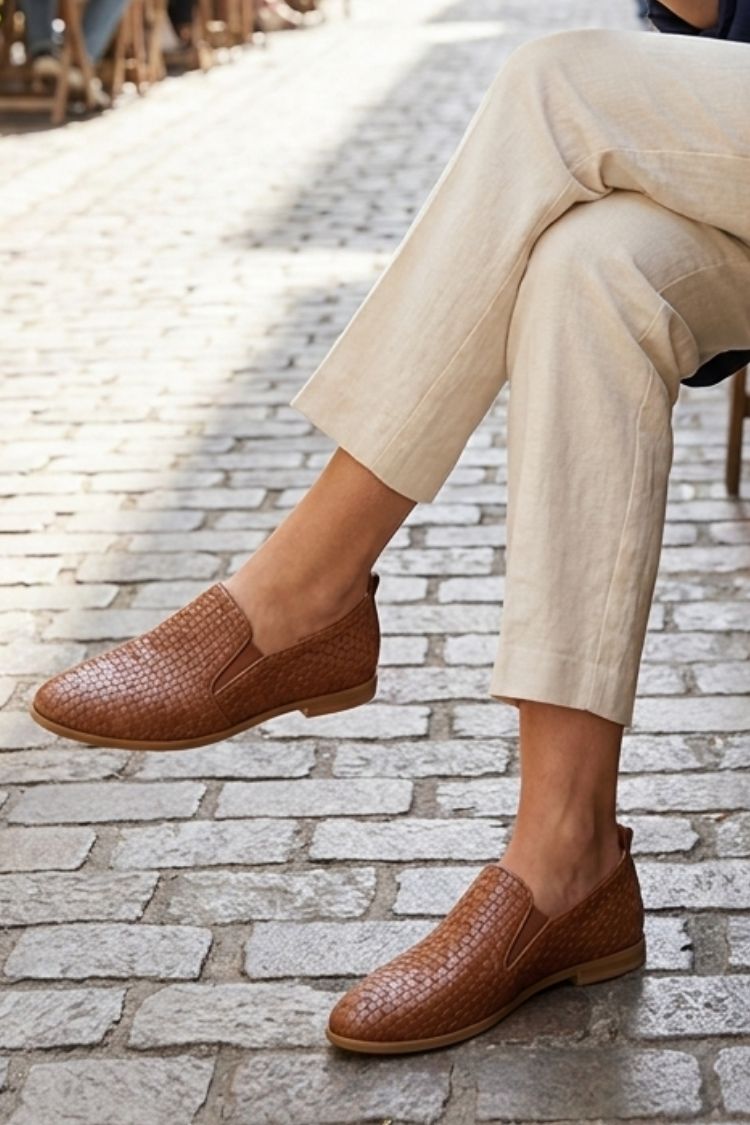 Women's Structured Loafers | Low Block Heel
