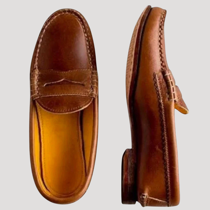 Women’s Flat Shoes with Visible Stitching Comfort