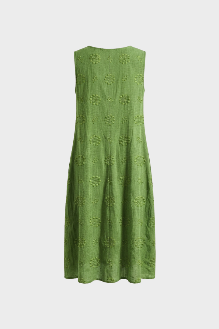 Women's Structured Midi Dress | Sleeveless