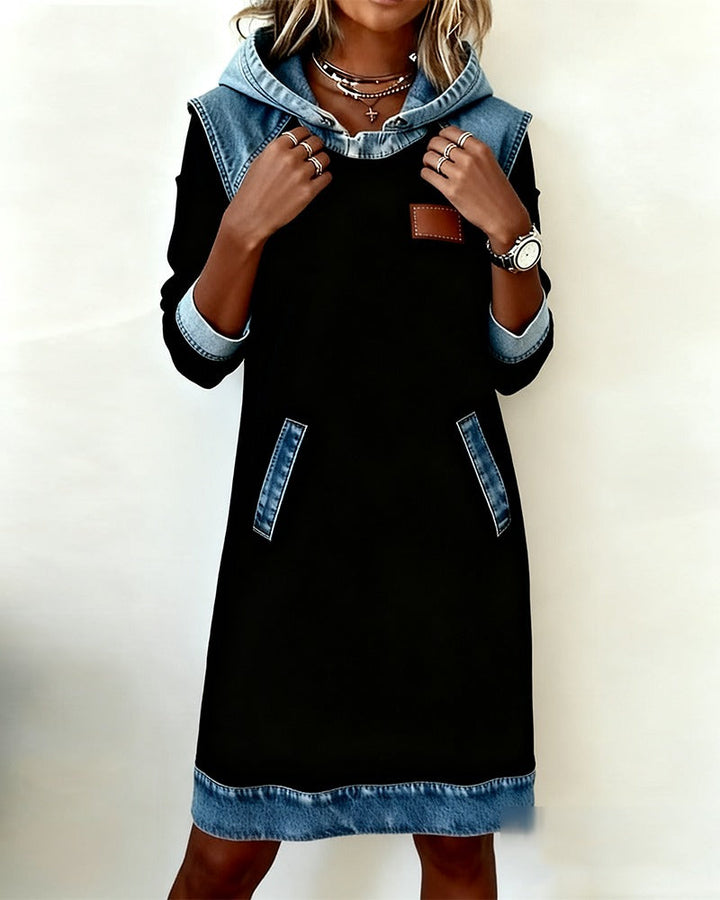 Women's Hooded Casual Dress for Effortless Style