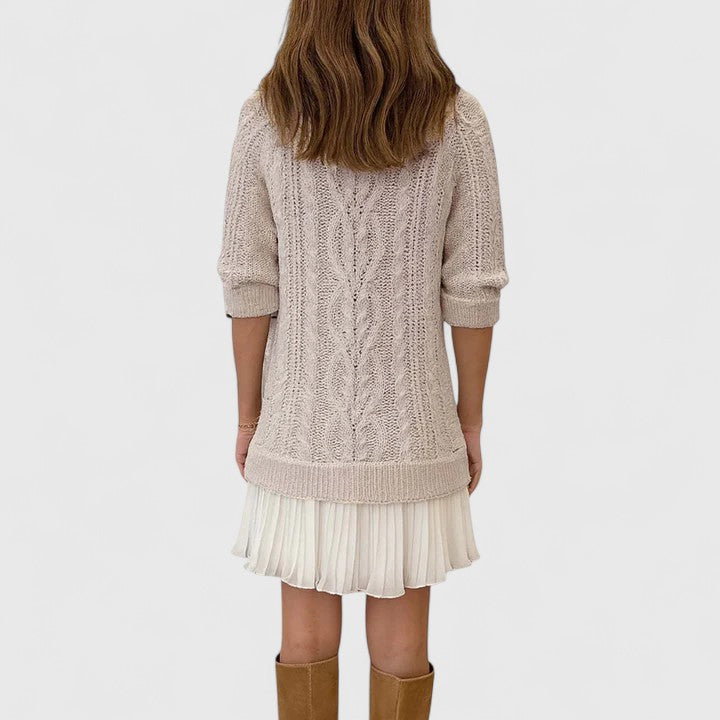 Ashlyndora™  |  Elegant Sweater Dress