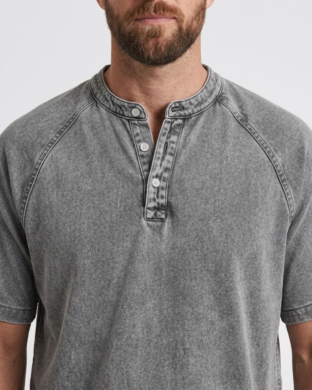 Vintage Henley T-Shirt For Men