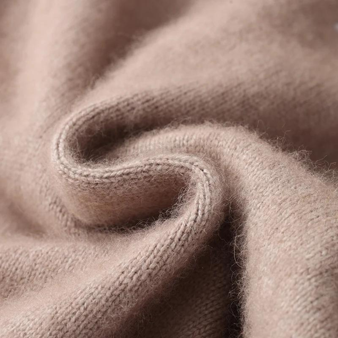 Emma & Rose cashmere zip-up sweater — premium knitwear