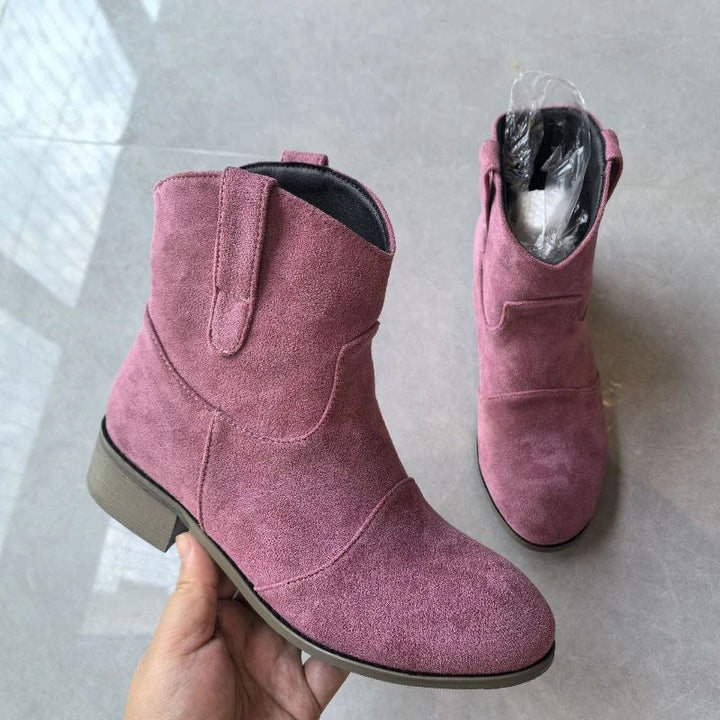 Carlotta Suede Ankle Boots, view 8 - Elena Harper