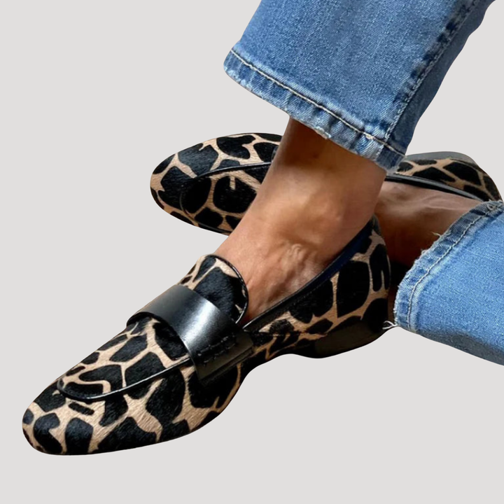 Elegant Leopard Women's Loafers