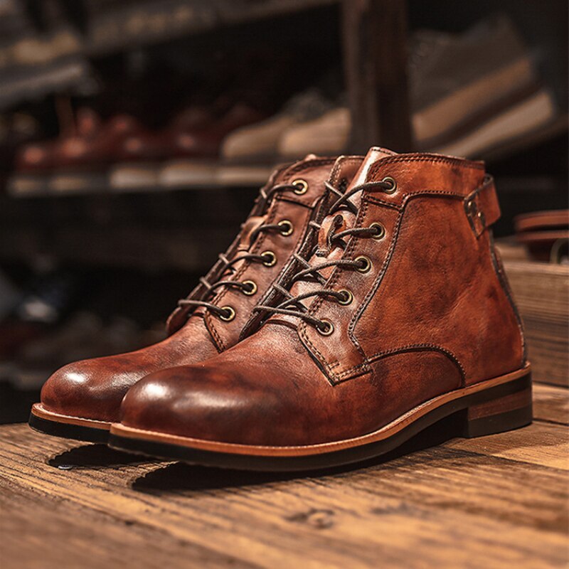 Orthopaedic Leather Men's Boots - Atlas