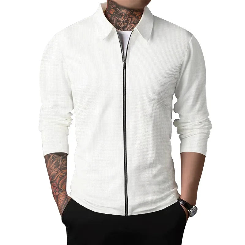 Sebastiano Elegant Knit Jacket, view 2 - Elena Harper