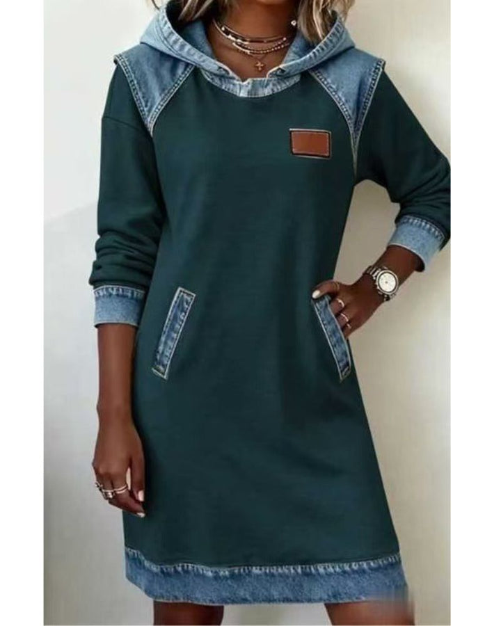 Women's Hooded Casual Dress for Effortless Style
