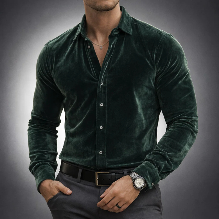 LAURENT MONACO | VELVET SHIRT FOR MEN