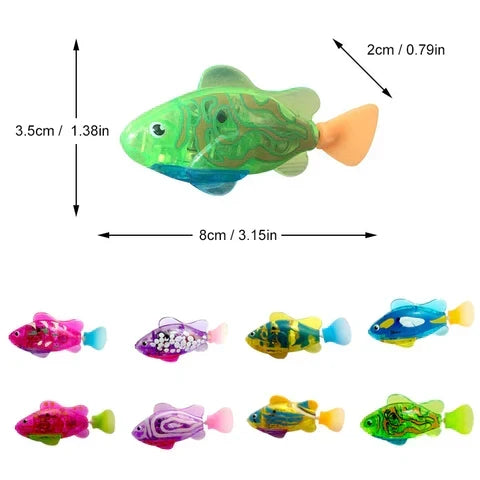 Pet's Interactive Floating Fish Water Toy for Cats & Dogs