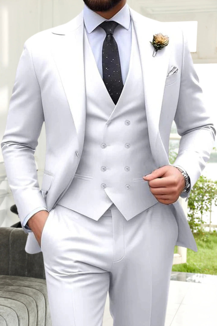 Gremist Peak Lapel Slim Fit 3-Piece Suits - Elena Harper