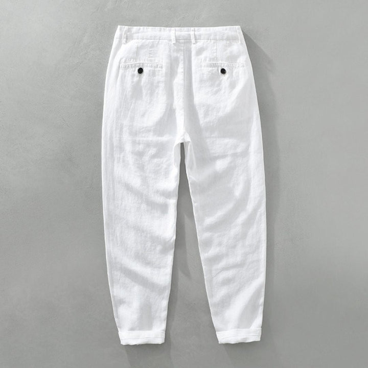 LAURENT MONACO | STRAIGHT LINEN PANTS
