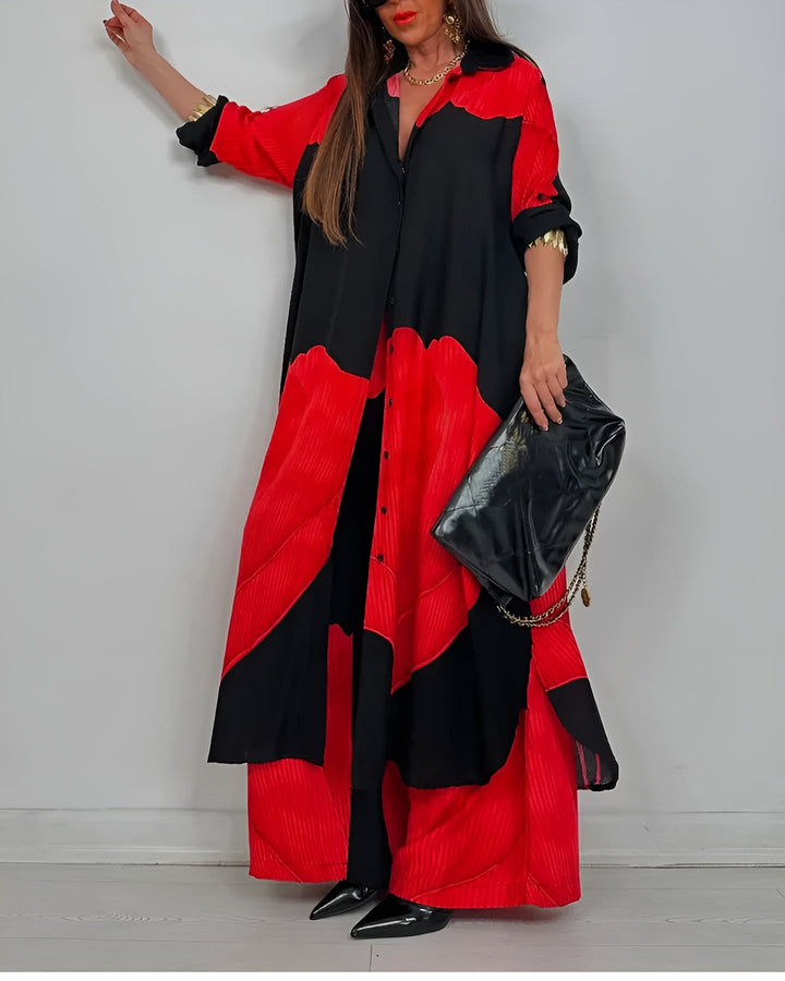 Amara Two-Piece Set with Elegant Fabric, view 2 - Elena Harper
