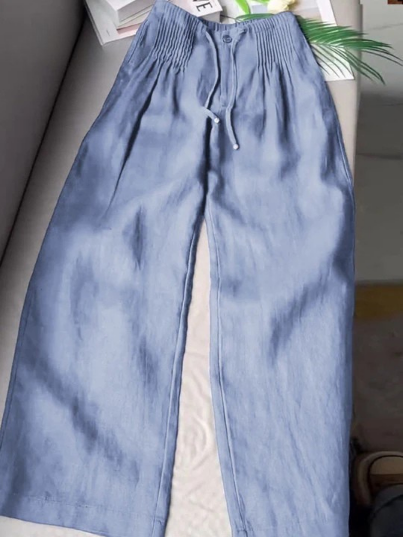 Romilda Elegant Wide Leg Lace Pants, view 4 - Elena Harper