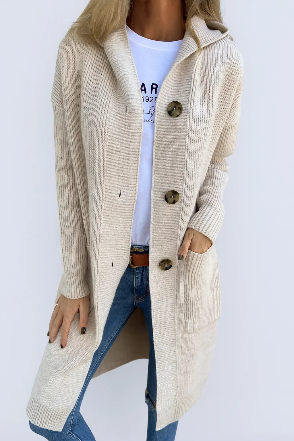 Sola™ | Elegant cardigan with hood