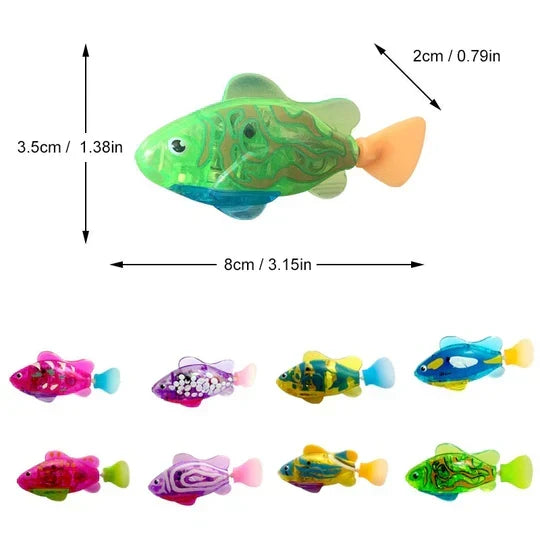 Pet's Interactive Floating Fish Water Toy for Cats & Dogs